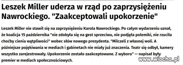 Miller to nie