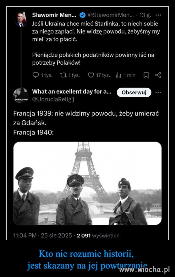 Zaznacza ze ten kretyn jest podobno ...