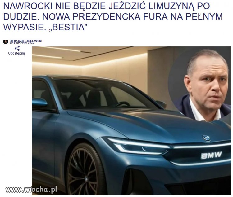 Jak wiadomo ulubionym samochodem kiboli to BMW...