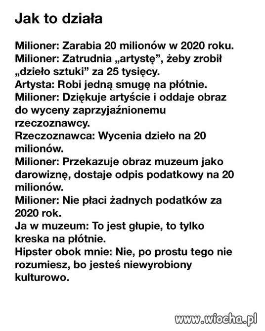 Sekret optymalizacji podatkowej przez dzieła sztuki.