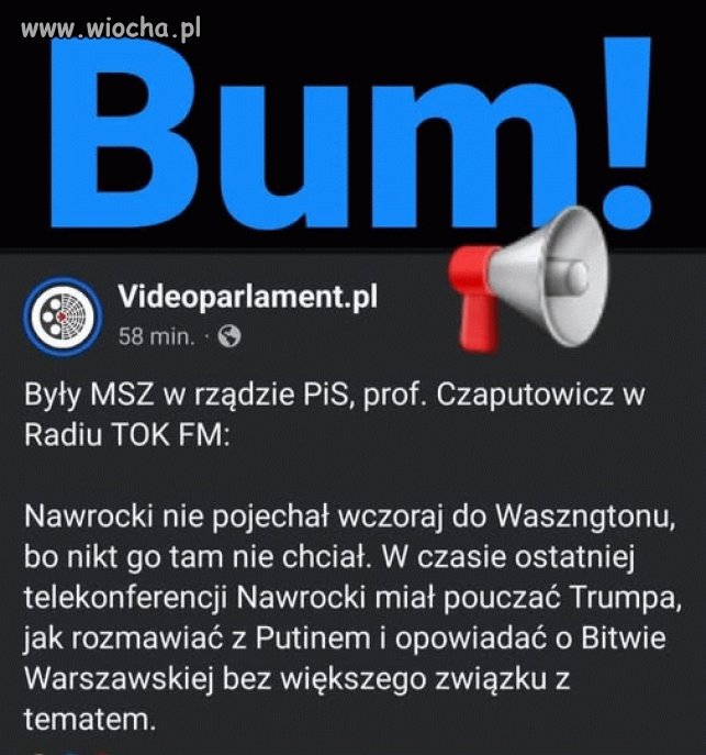 Nawrocki to idiota