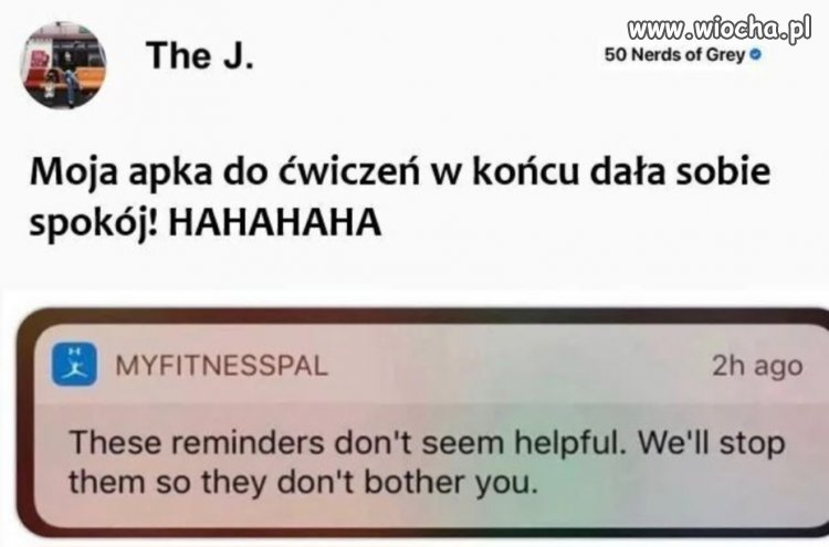 Tak leniwy, że nawet apka 
