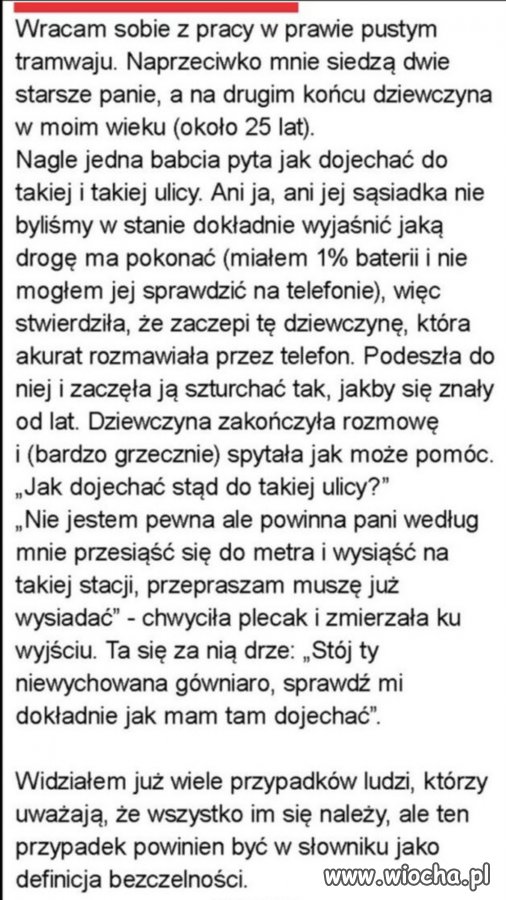 Niektóre starsze osoby uważają, że im się należy 
