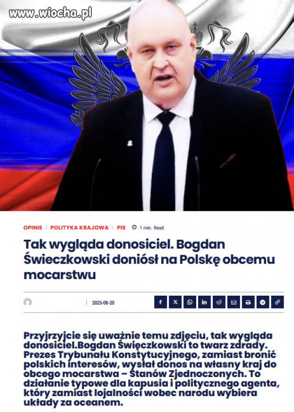 PiS to banda kapusiow i zdrajcow narodu!