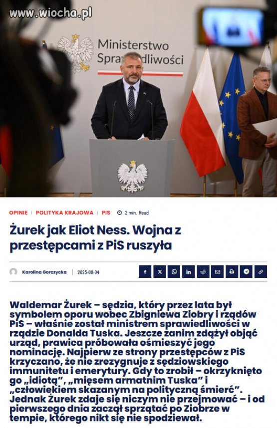 Tak jak Ness, Żurek nie zamierza bawić się w półśrodki. 