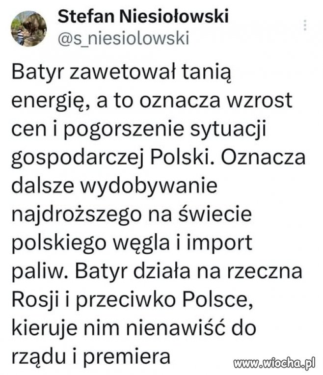 Tak sobie wybraliście, to teraz tak macie !