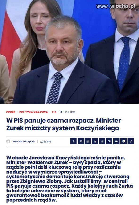 Żurek uderza w samo serce układu Kaczyńskiego