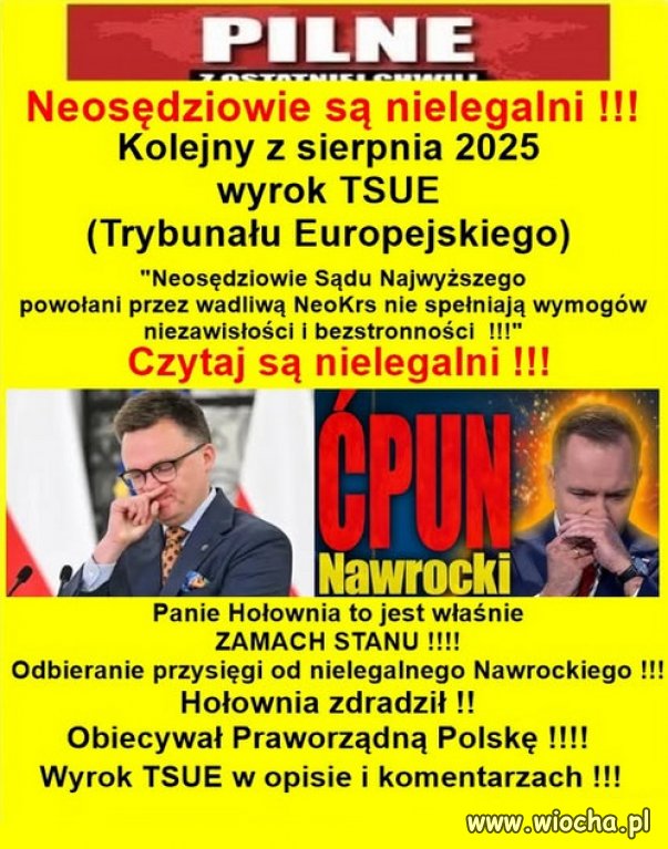 TSUE wydał decyzję. Nieprawidłowości w powoływaniu sędziów.