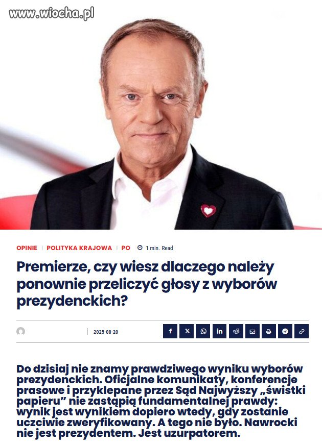 To kwestia praw obywatelskich. To fundament demokracji.