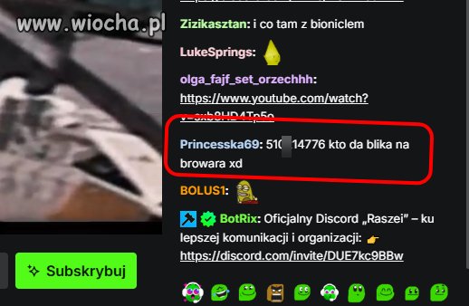 Typ założył sobie nick Princesska i żebra na piwo