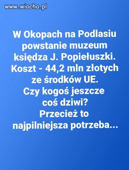 Najpilniejszy wydatek.