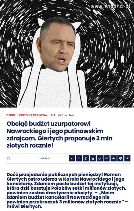 Czas ograniczyc "Bizancjum" uzurpatora Batyra!