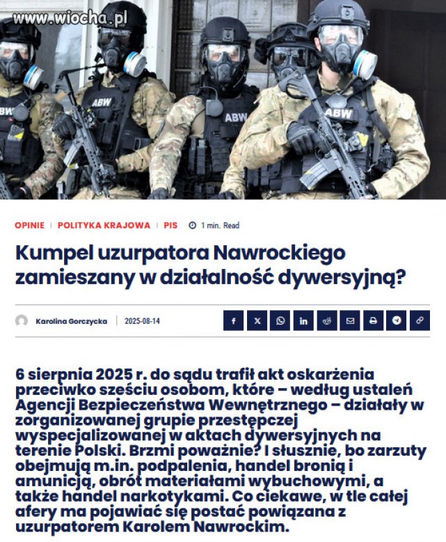 Akt oskarżenia objął trzech obywateli Białorusi i trzech Polaków. 