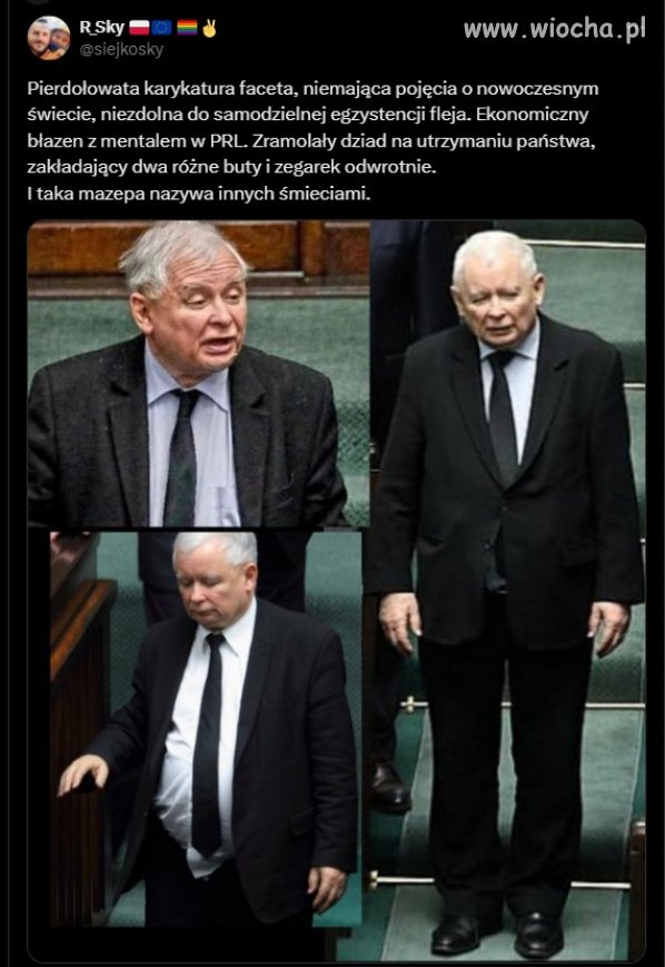 Zniżając się chwilowo do poziomu tego dziada, 