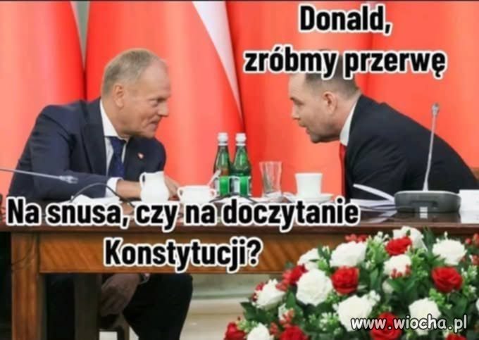 Jeden szusował drugi snusuje...