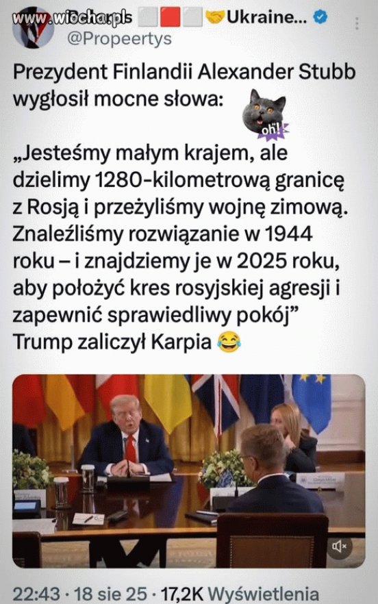 Trump zdziwiony, że Europa stanowcza wobec Rosji