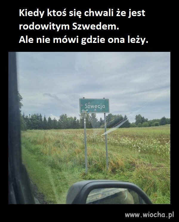 Nie każdy Szwed mieszka po drugiej stronie Bałtyku. 