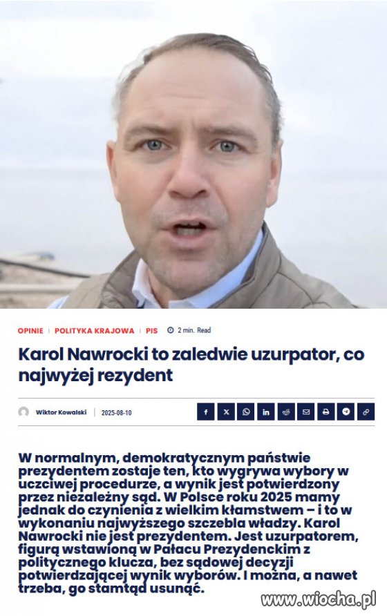 Karol Nawrocki nie jest prezydentem Polski. 