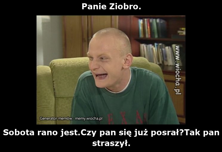 Panie Ziobro.