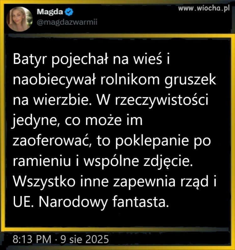 A w razie protestów, premier powinien im zakomunikować, 