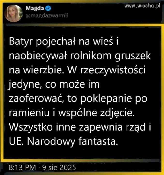 A w razie protestów, premier powinien im zakomunikować, 