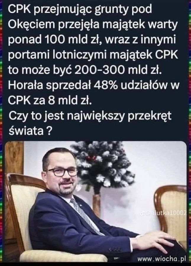 Kiedy Horała odpowie za swoje przekręty ?