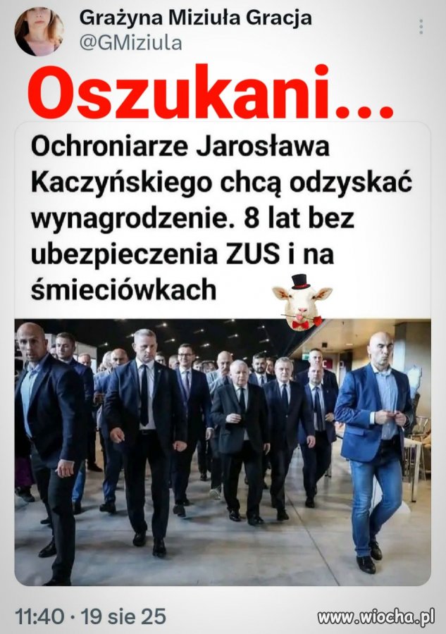 Nie zatrudnił ich w Ministerstwie