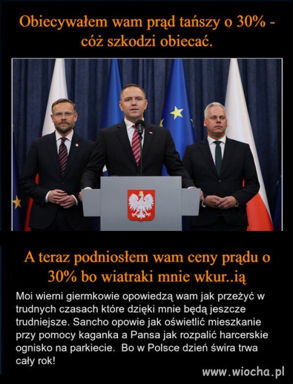Obiecywał przed wyborami...jak to PiS!