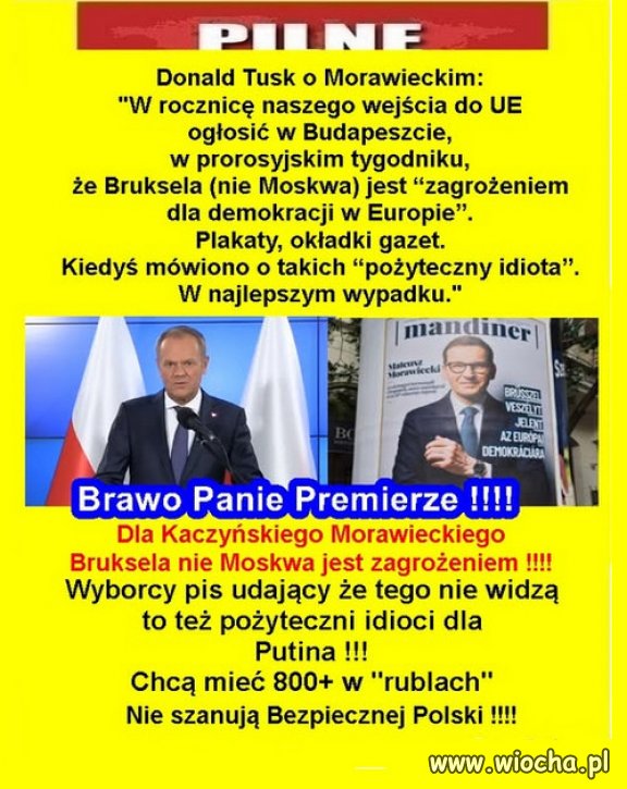 Brawo Donald Tusk !!! Tak trzymać !!!