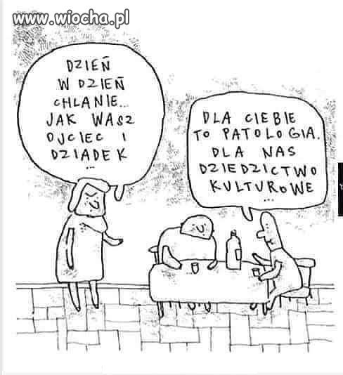 Francuzi są nawaleni bo u nich to jest taka kultura...