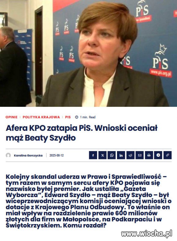 Taki rezultat knucia i szczucia senilnego Kaczynskiego!
