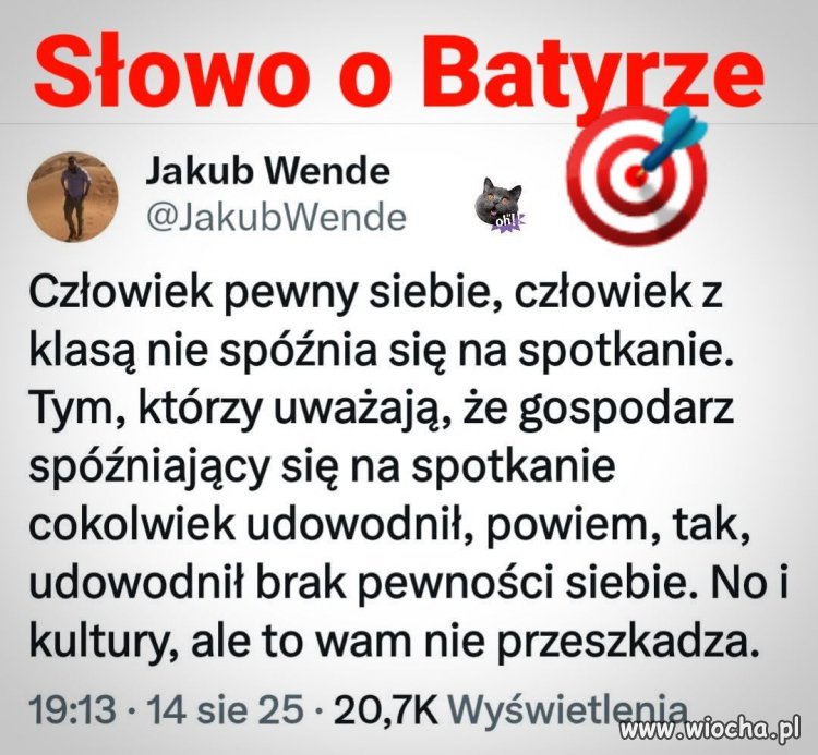 Cham zawsze zostanie chamem ...