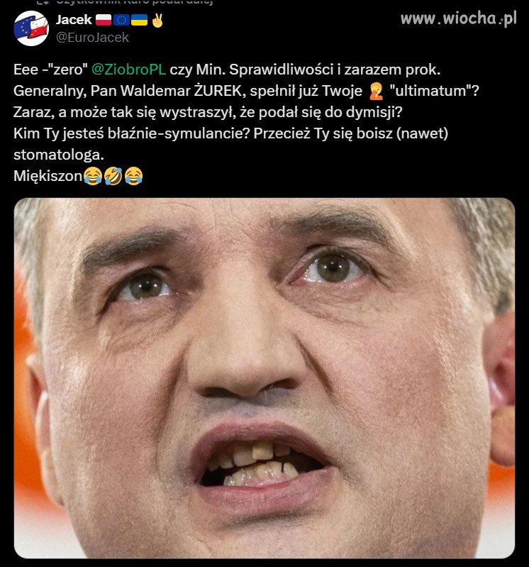 Miałeś chamie 0, złoty róg ostała ci się cela +