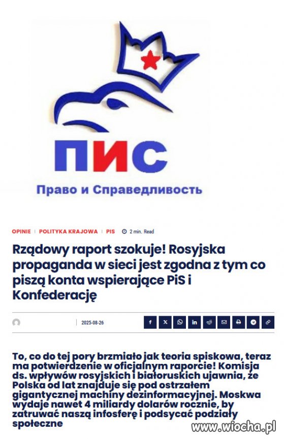Rosja nie potrzebuje czołgów, by atakować Polske!