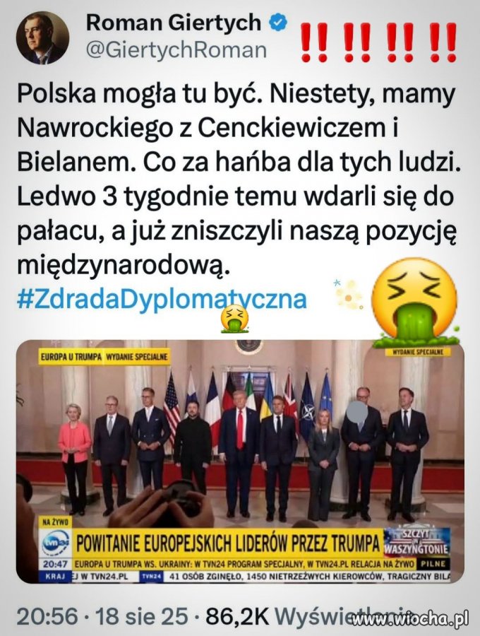 Może i lepiej bo jak by pojechał ćpun to dopiero byłby obciach,