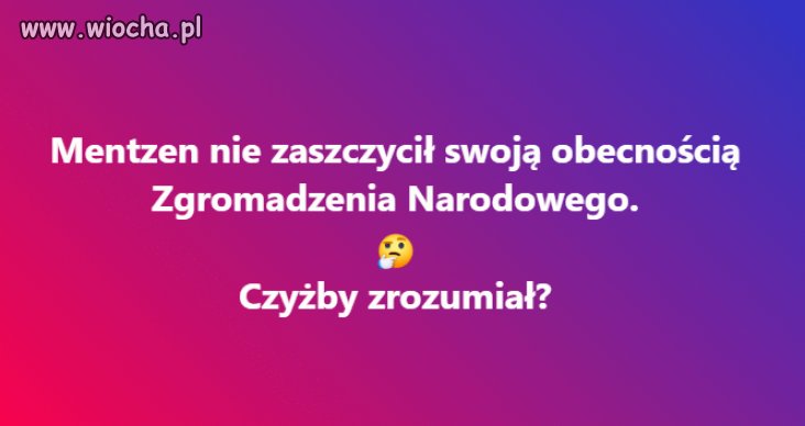 A może zachlał i zapomniał