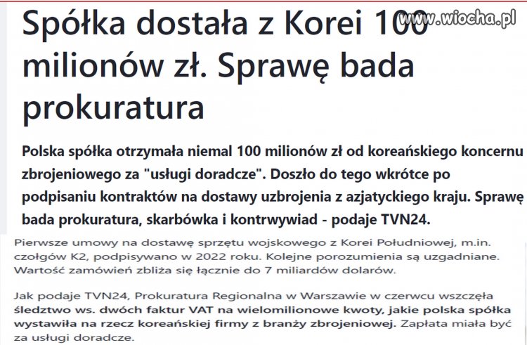 Zapewne nie była to tuskowa spółczeczka