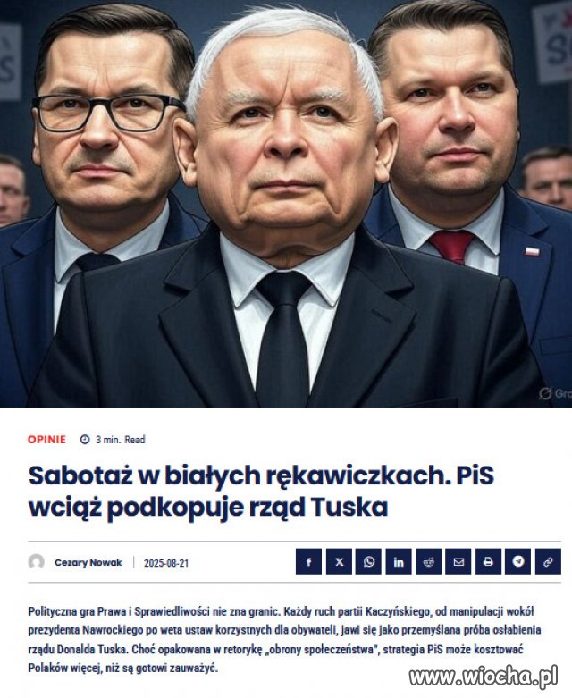 PiS nie zrobil i nie robi, niczego dla dobra Polakow!
