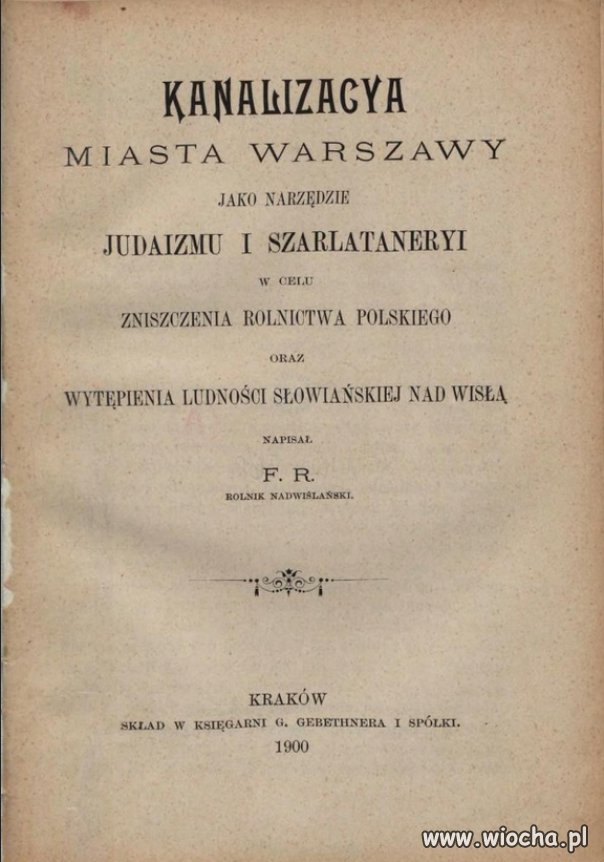 Dziś wiatraki, kiedyś kanalizacyja.  