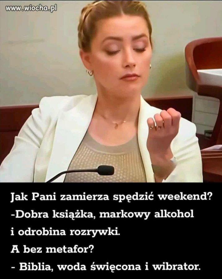 Kiedy pytacie posrankę PiS jak zamierza spędzić weekend ...