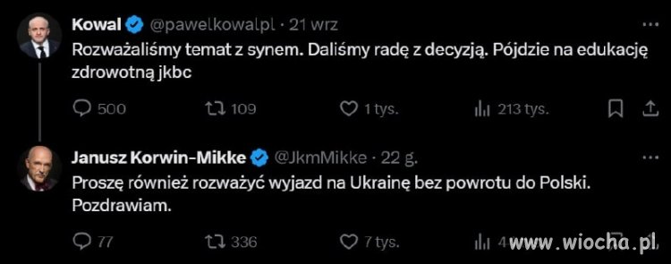 X-owe Polaków rozmowy