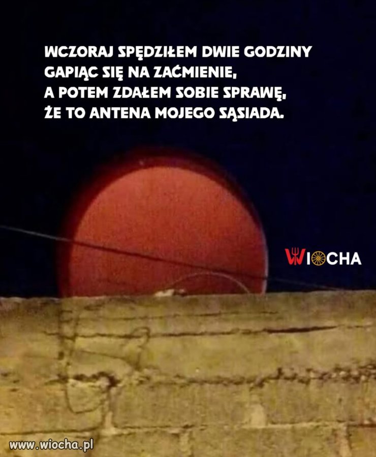 Wczorajsze zaćmienie