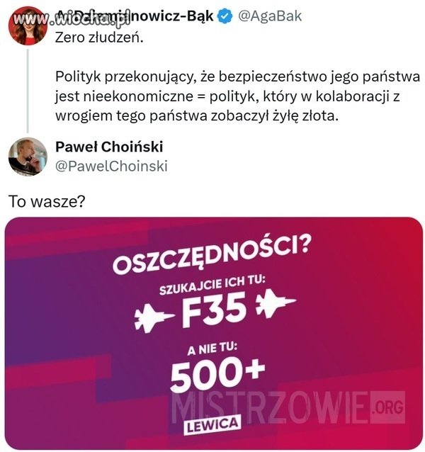 Nawet lewica coś załapała...