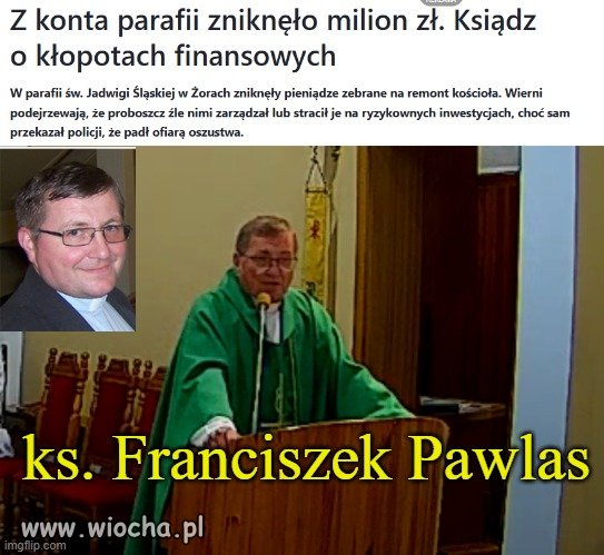 Zbierał na remont kościoła !