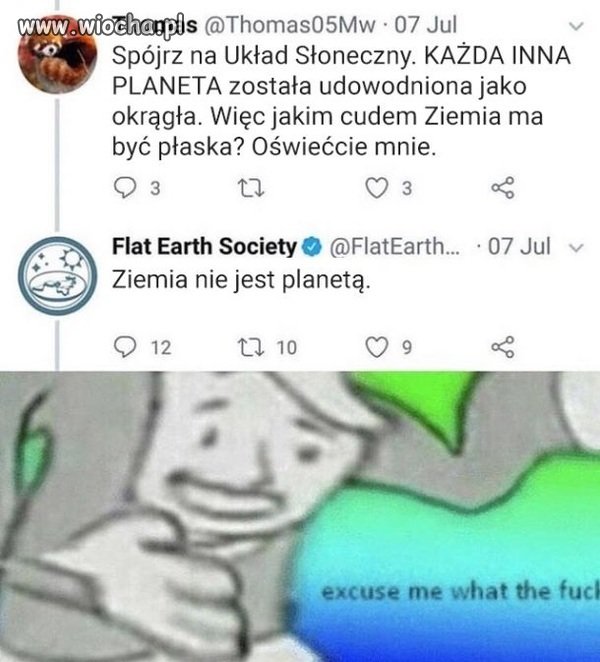 Plaskozuemiec na twardo pozamiatał
