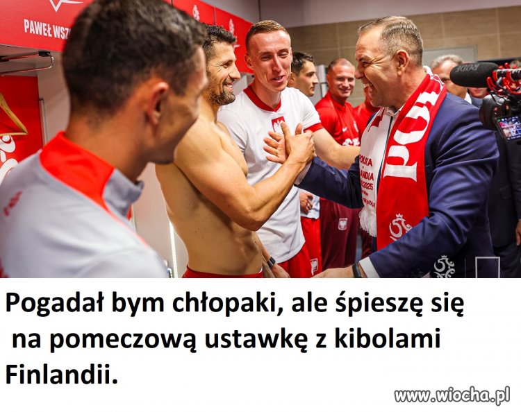 Piłkarze i kibol