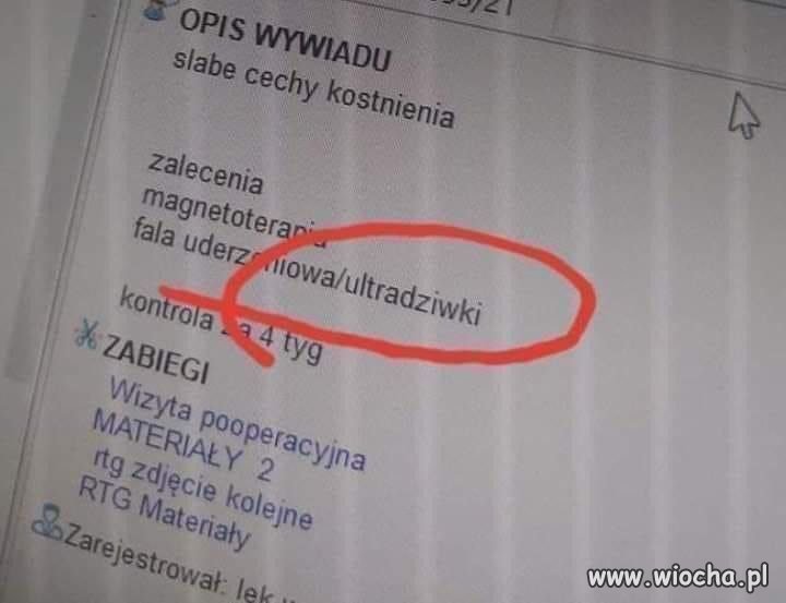 Ultradziwki też bym zastosował 