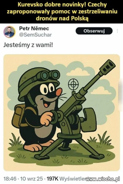 Czesi pomogą i to się chwali.