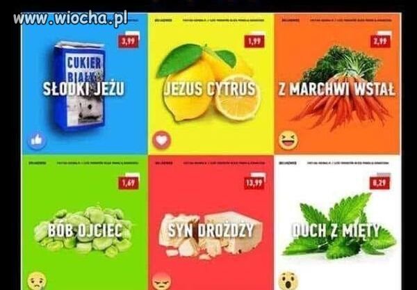 W imię ojca, syna i ducha uśmiechniętego.