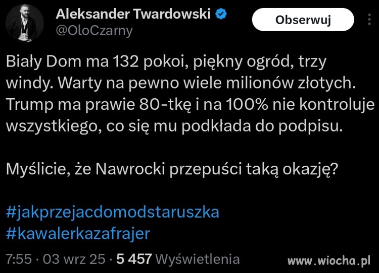 Czy skorzysta z okazji?